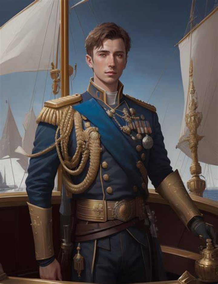 Proud male captain