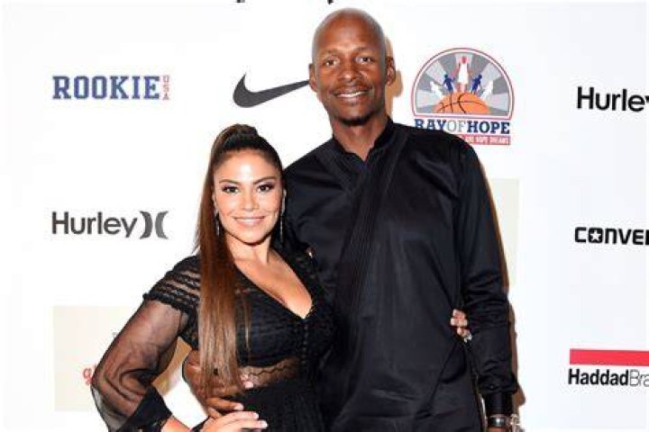 Ray Allen With His Wife Shannon 