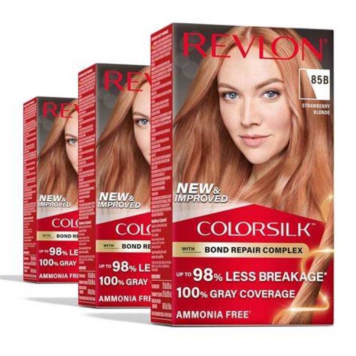 Revlon Permanent Hair Color- Strawberry Blonde, Pack of 3