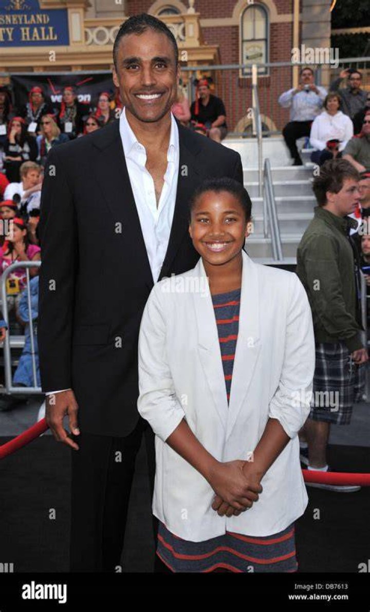Rick Fox with his daughter, Sasha