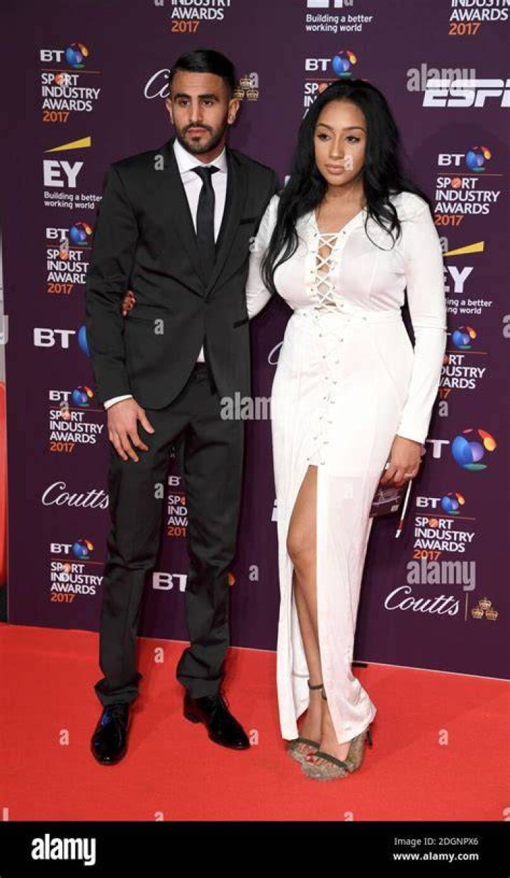Rita Johal pictured with Riyad Mahrez in 2017