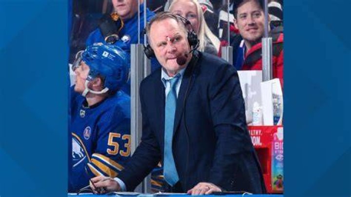 Rob Ray After Getting Hit By A Puck 