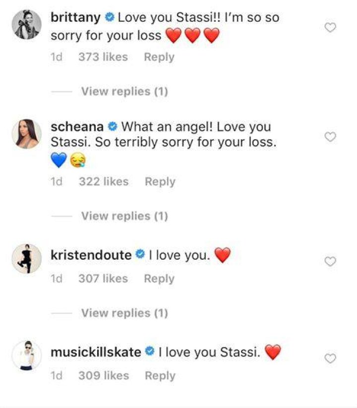 Screenshot from Stassi's IG