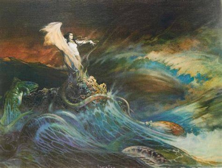 Sea Witch by Frank Frazetta, which has an estimate of $1million
