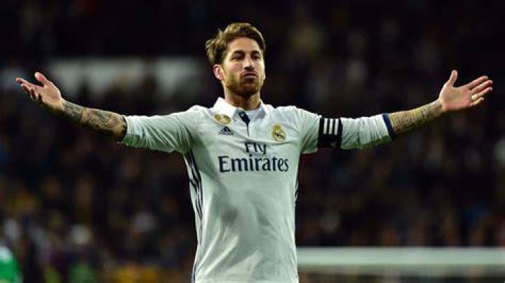 Sergio Ramos with his new Audi car
