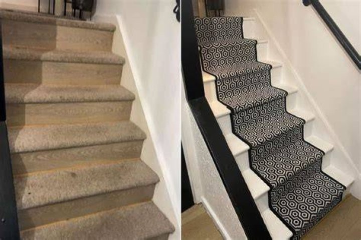She completely transformed her staircase