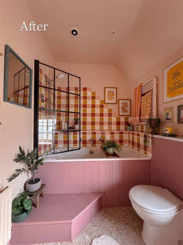 She painted the entire unit white to give a fresh, clean feel