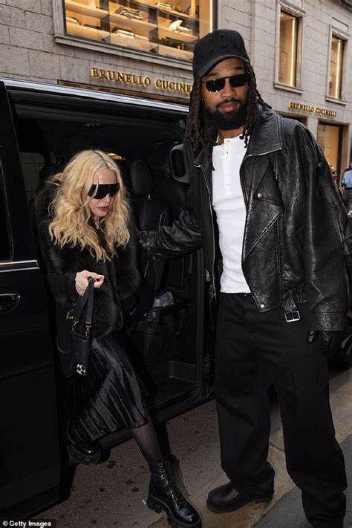  She was joined by boyfriend Younes