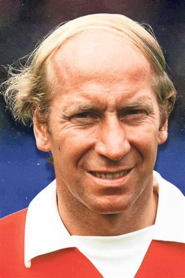 Sir Bobb yCharlton sports the original combover