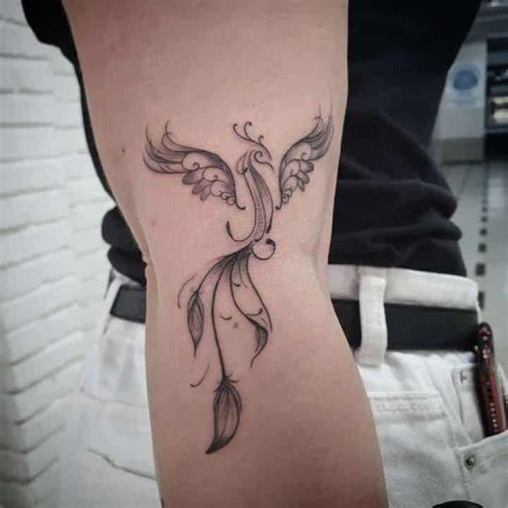 Small Phoenix Rising Tattoo juannka_tattoo4