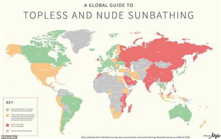  Sunbathing topless is not illegal, but could get you in trouble if you're not discreet