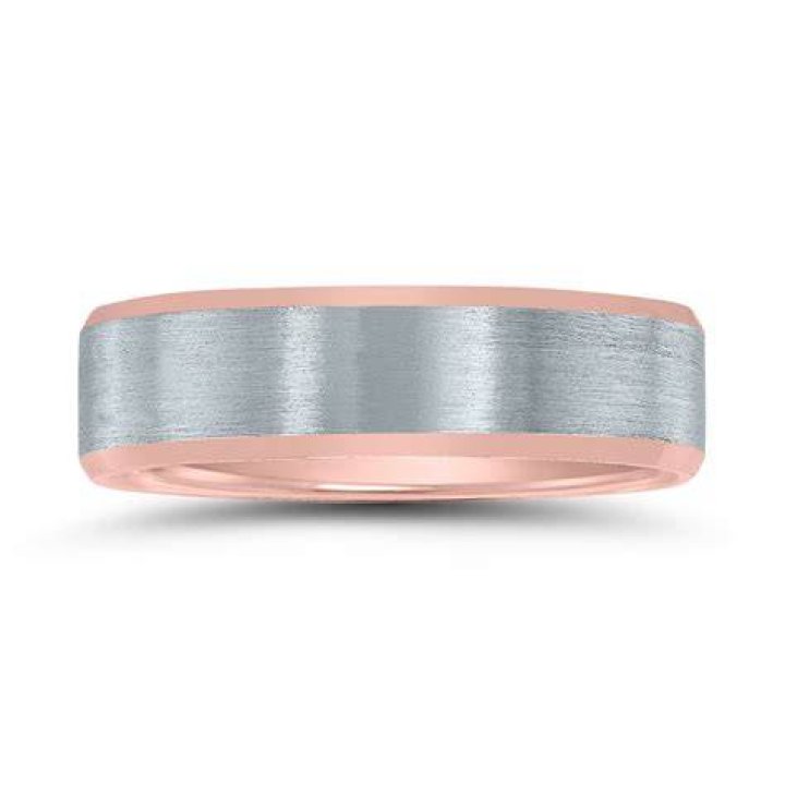  Szul Contemporary Two Tone Wedding Band
