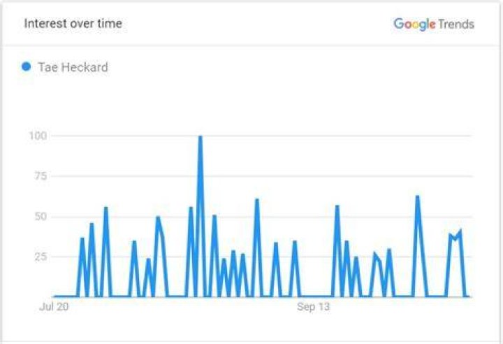 Tae-Heckard-popularity-curve-in-the-US-since-three-months