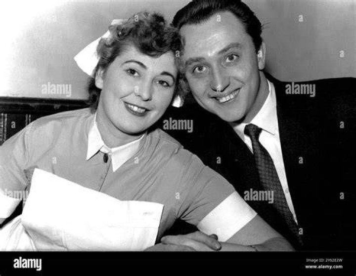 The comedian with his Anita Boutin in 1955 who was his partner until her death in 1977