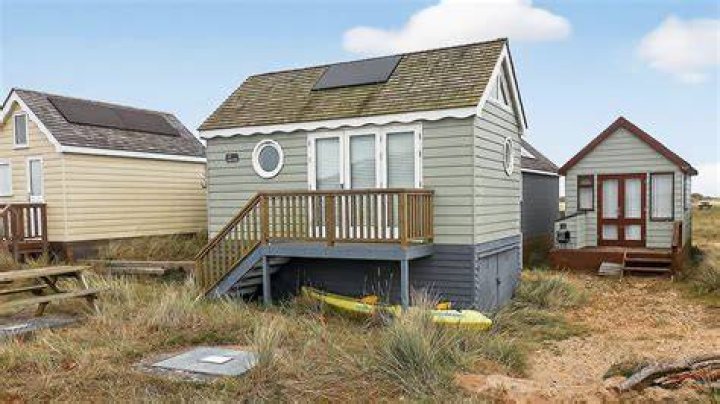  The hut boasts its own toilet while the 360 others on the sandbank must share a communal toilet