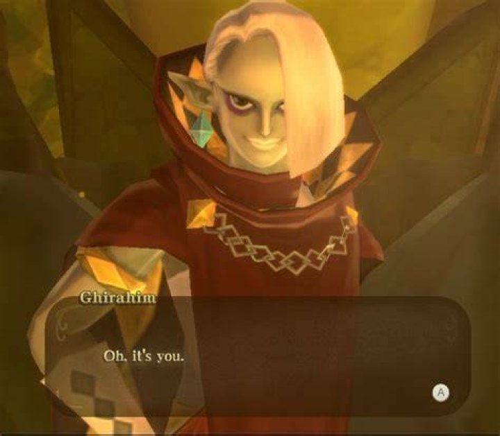 The jovial villain, Ghirahim, in The Legend of Zelda: Skyward Sword HD.