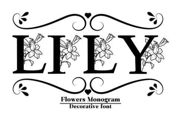  The Lily Font is decorated with lilies and cherubs