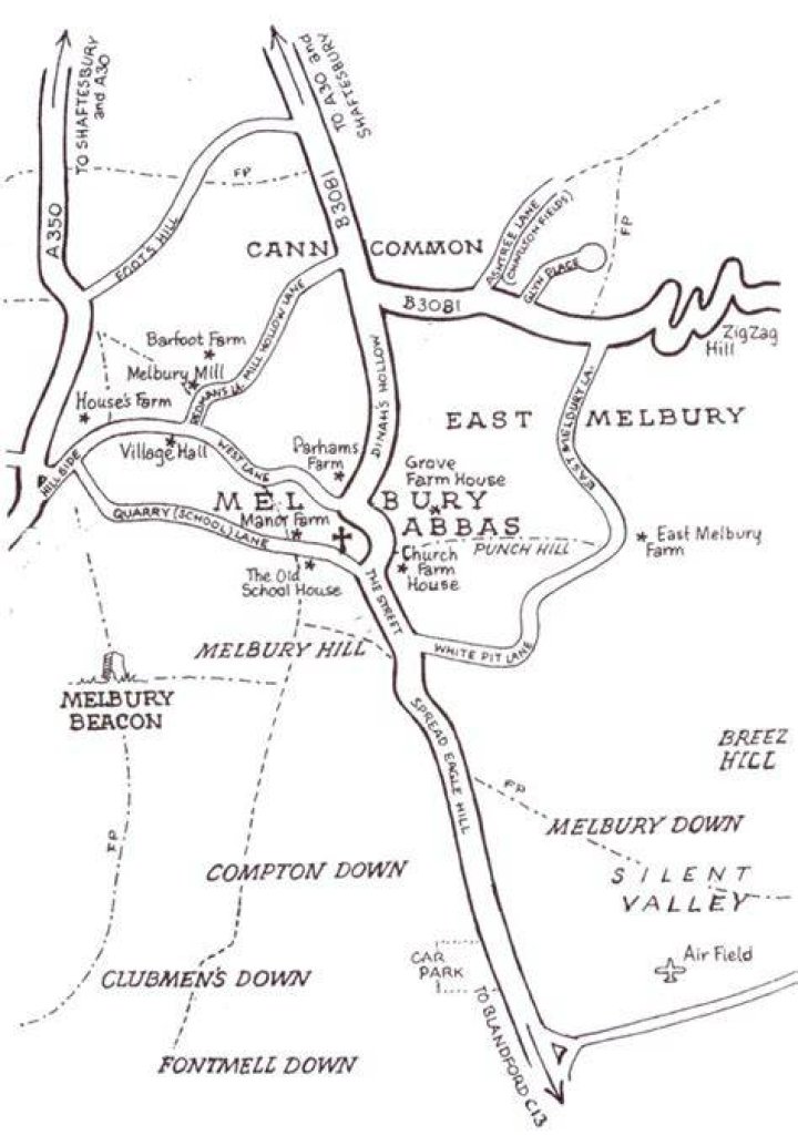 The population of Melbury Abbas is just 300 people