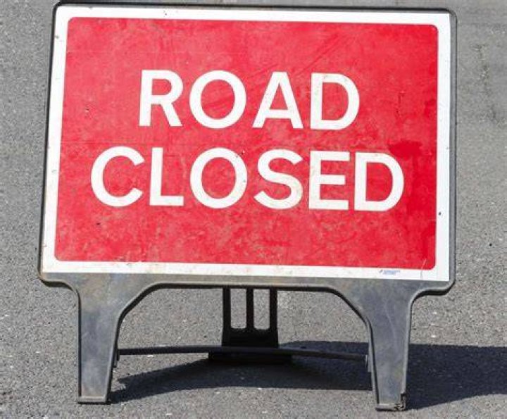  The road has been closed off as authorities investigate