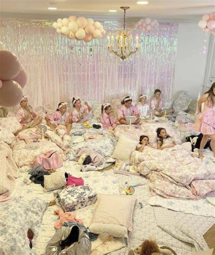 The sleepover party boasted an array of decorations