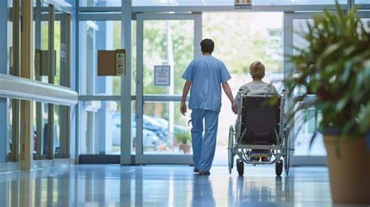 The star leaving hospital a fortnight before his death