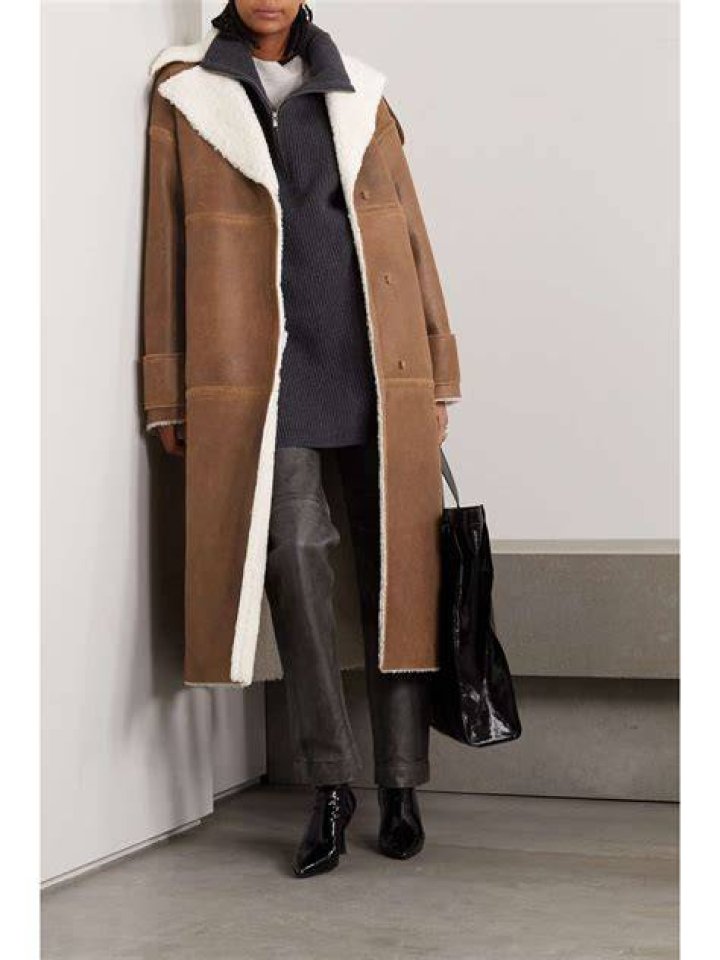 This shearling coat is a Mango sell-out