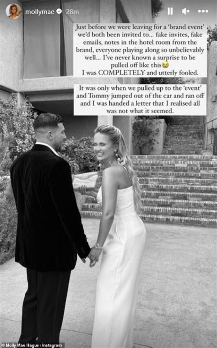 Tommy popped the question to Molly earlier this year