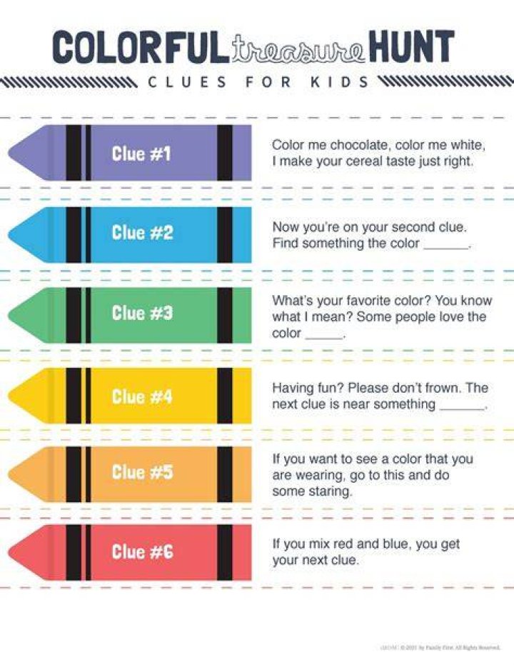 Treasure clues