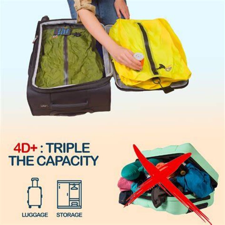 Triple your luggage capacity with these travel storage bags.