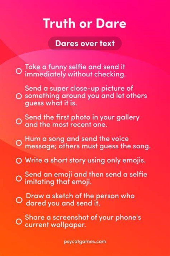 Truth Or Dare? texting games 