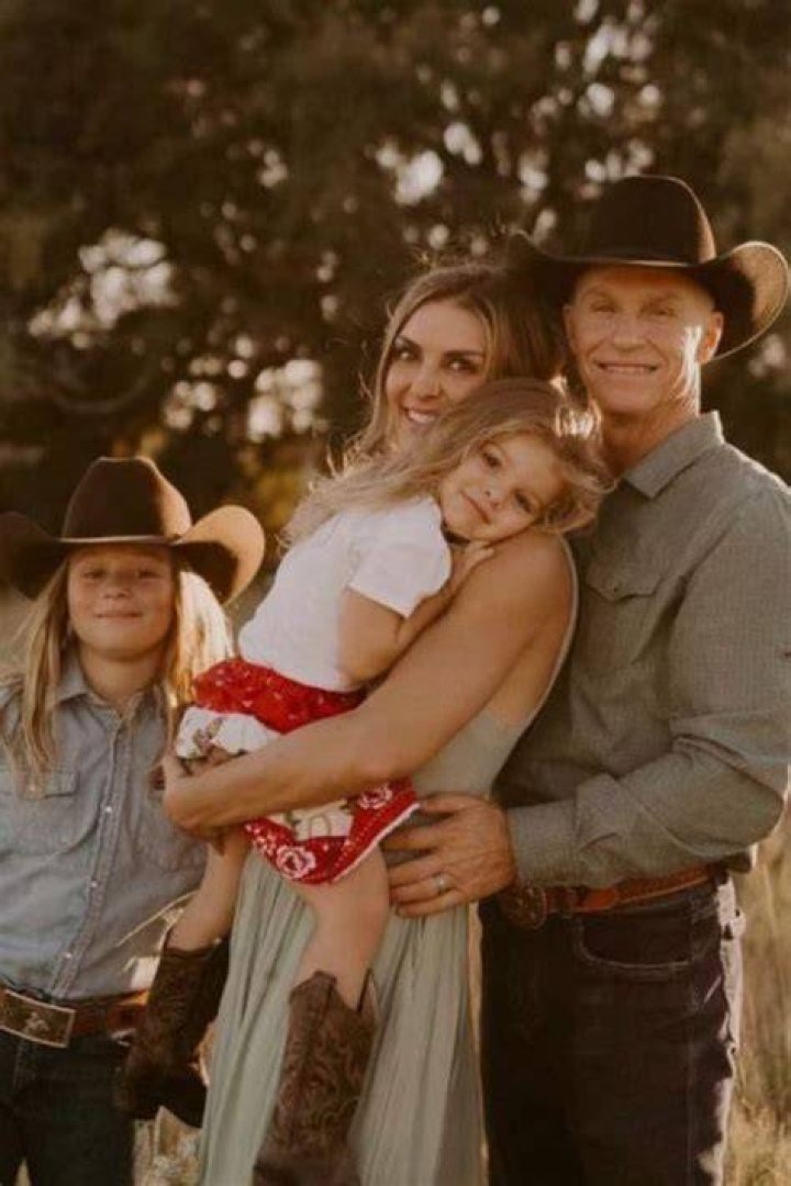 Ty Murry With His Now-Wife Page Duke Daughter, Oakley And Son, Kase Townes Murray