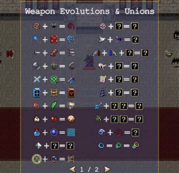 Vampires Survivors: Weapon Evolution Guide
