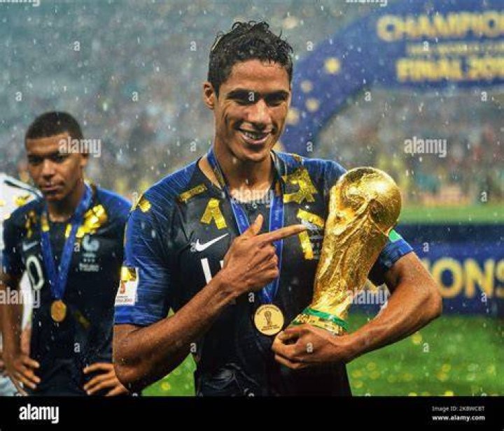 Varane With the FIFA World Cup Trophy ( Source Courtesy 90min)