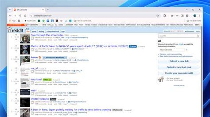 Visit the Reddit page or app