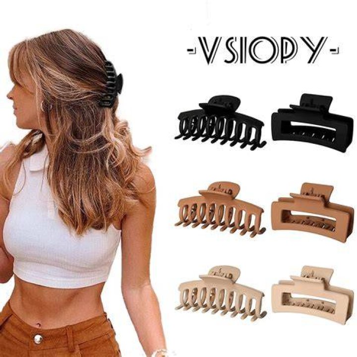 Vsiopy 6pcs 3.5 Inch Medium Large Claw Clips