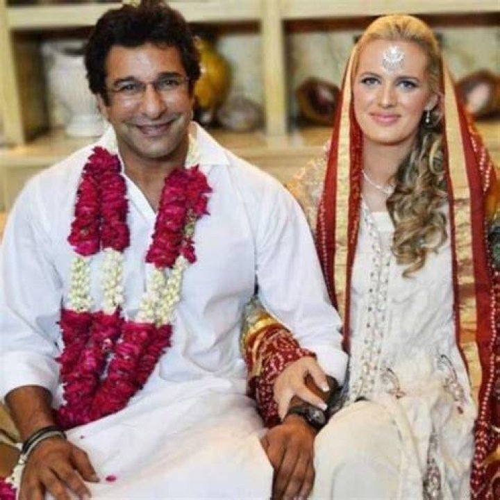 Wasim Akram and Shaneira Thompson
