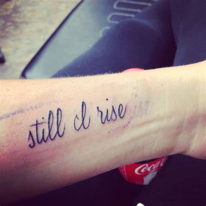 Wrist Still I Rise Tattoo -iwona.waffles